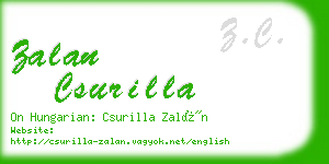 zalan csurilla business card